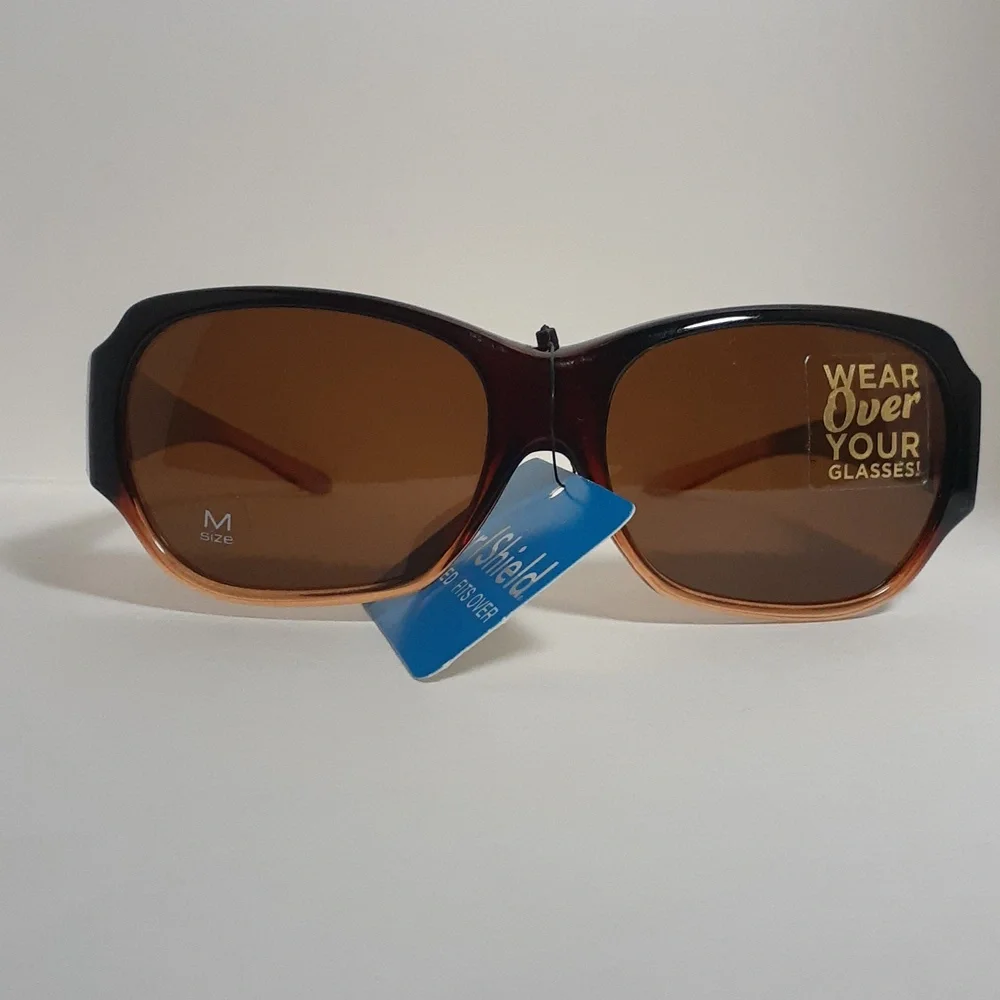 Foster Grant Solar Shield Women Sunglasses Brown Polarized UVA & UVB